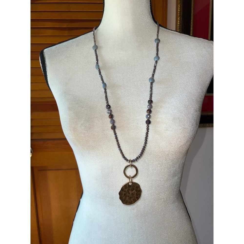 Venus Lavender Crystal Necklace -- 30" -- NWT
